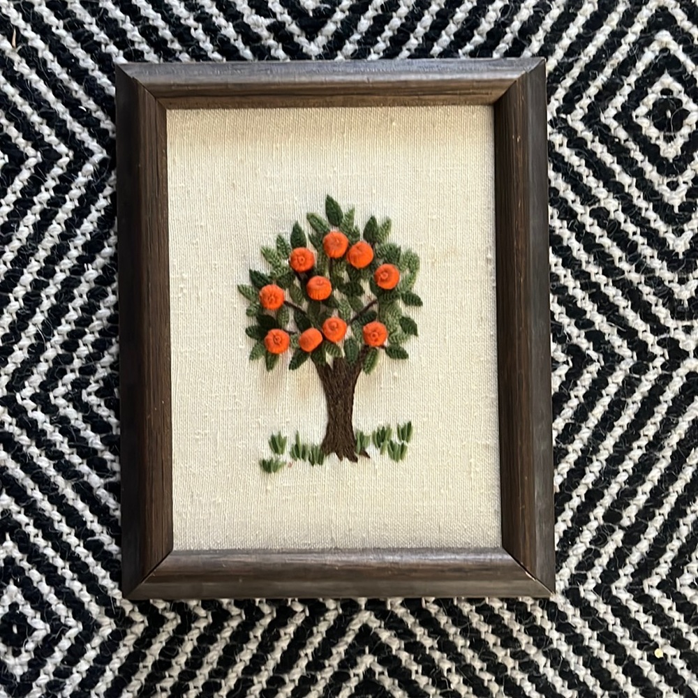 Embroidered Vtg Art